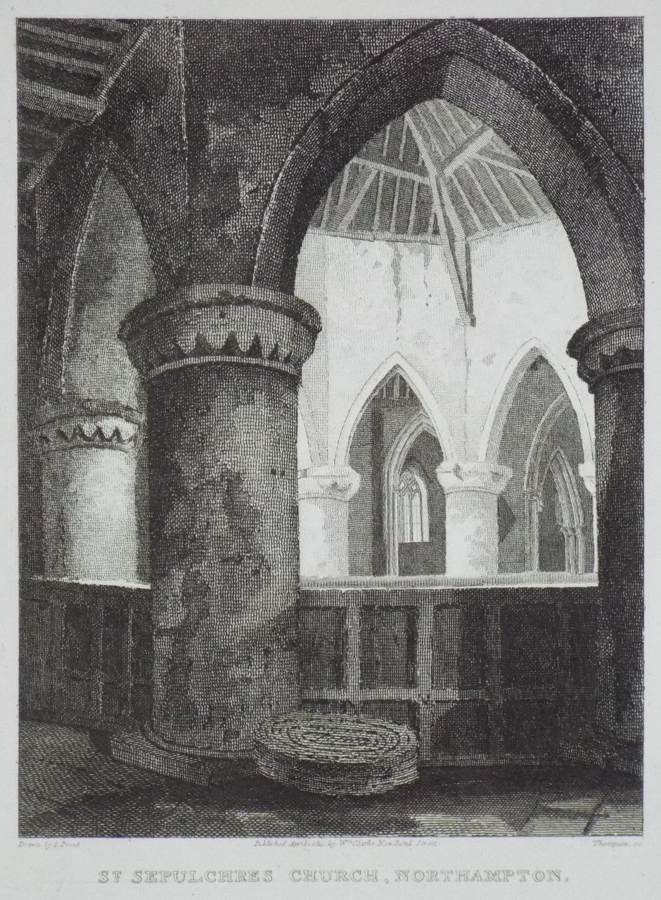 Print - St. Sepulchres Church, Northampton. - 